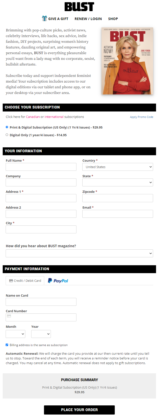 Take magazine subscription orders online with SimpleCirc