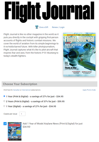 Increase magazine subscription order size with cross-selling