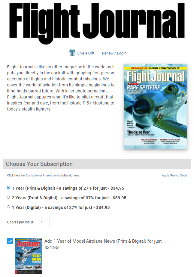 Increase magazine subscription order size with cross-selling